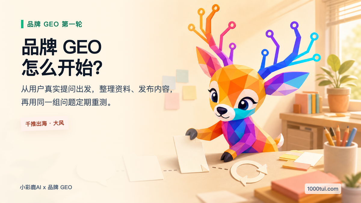 品牌 GEO 怎么开始？从品牌知识库到内容发布的 6 个步骤