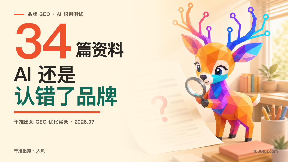 AI 搜了 34 篇资料，为什么还是没有找到你的品牌？